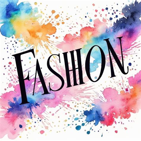 Colorful Fashion Word Illustration | Stable Diffusion Online