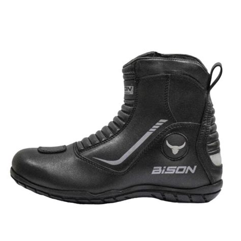 Bison ProGear DEFENDER Riding Boots Black – Protective Motorcycle Biker ...