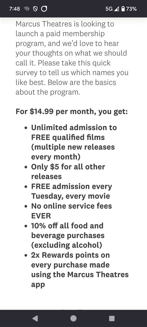 Marcus Theaters creating movie subscription service : r/boxoffice