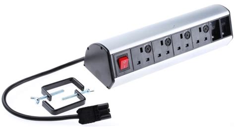 RS PRO | RS PRO Type G - British 4 Gang Power Distribution Unit, 1m ...