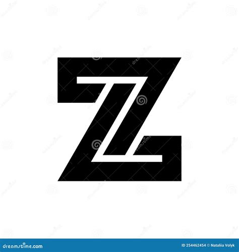 Buchstabe Z Logo Oder Symboldesign Vektor Abbildung - Illustration von kreis, einbrennen: 254462454