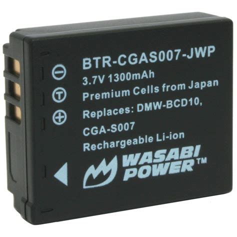 Buy Wasabi Power Battery for Panasonic CGA-S007 CGA-S007A CGA-S007A/1B ...