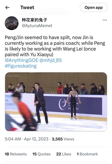 Peng/Jin rumored to have split : r/FigureSkating