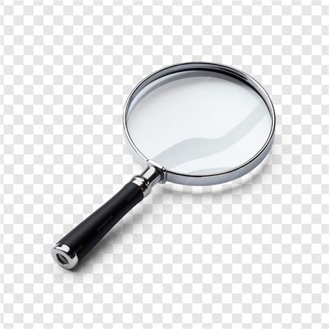 Premium PSD | Magnifying glass on transparency background psd