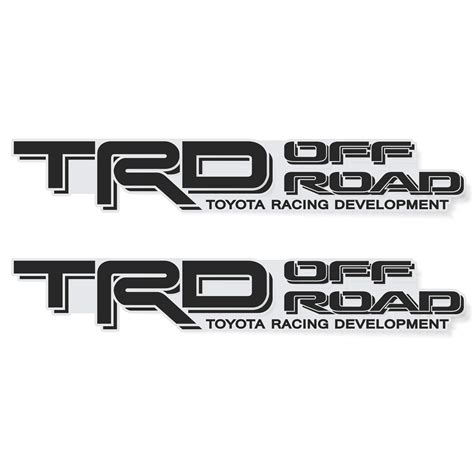 Trd Offroad Decals For Tacoma Bed 4x4 Racing Development Sticker ...