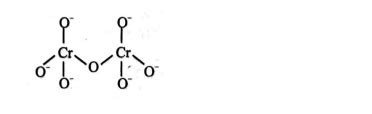Identify the correct structure of dichromate ion: