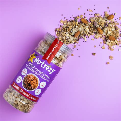 Millet Cereal Vanilla Almond Jar 370gms – nutrezybars
