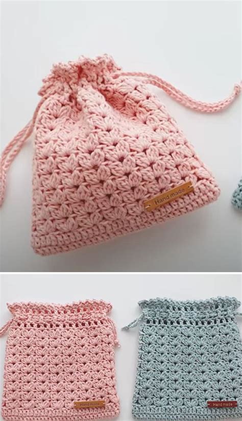 Crochet tiny pouch video tutorial a quick and easy project for ...