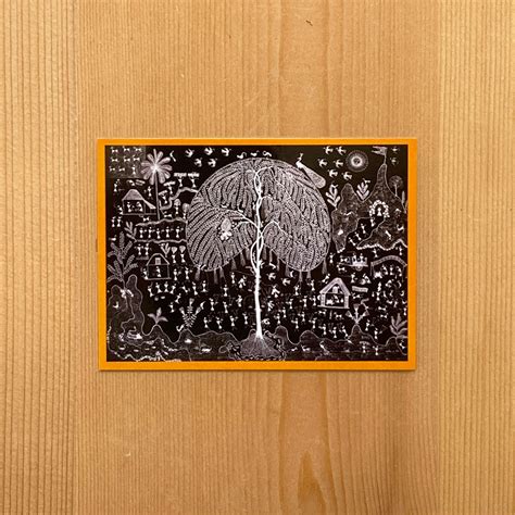 Fridge Magnet Single - Warli - Banyan Tree – Froggmag