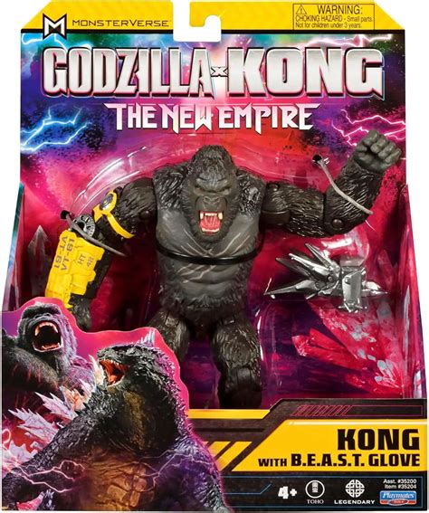 Godzilla x Kong The New Empire Monsterverse Kong 6 Action Figure with BEAST Glove Playmates - ToyWiz