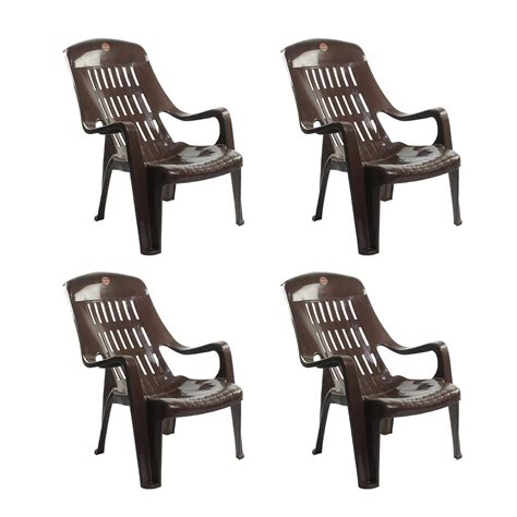 Cello Comfort Sit Set of (4 Chairs) (Brown) : Amazon.in: Home & Kitchen