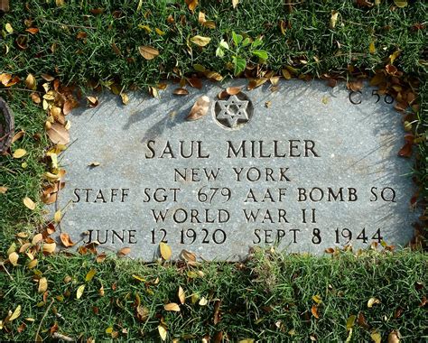 STAFF SERGEANT SAUL MILLER; U.S. ARMY AIR FORCE - Honor Norwalk CT veterans