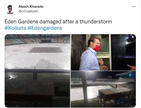 IPL 2022: प्‍लेऑफ से पहले ईडन गार्डंस में भारी तबाही, तूफान के कारण ...
