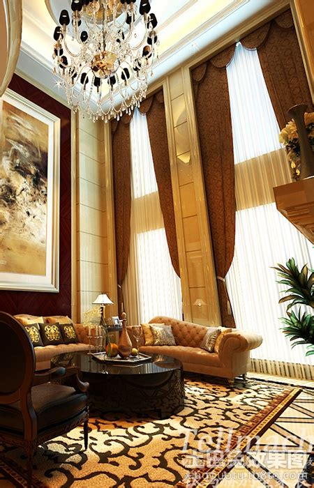 伊莎莱-新中式搭配客厅窗帘效果图-客厅窗帘图片