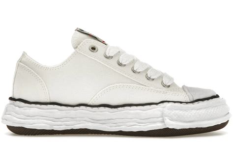 MAISON MIHARA YASUHIRO PETERSON OG SOLE CANVAS LOW WHITE