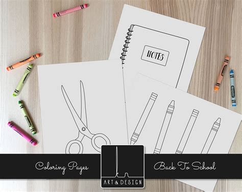 Notebook Paper Coloring Page