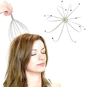 Ajoom Head Neck Scalp Massager Massage Octopus Equipment : Amazon.in ...