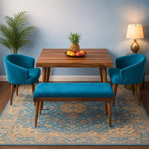 DaneWood Premium Dining Table Set of 4 | Sheesham Wood Dining Table Set ...