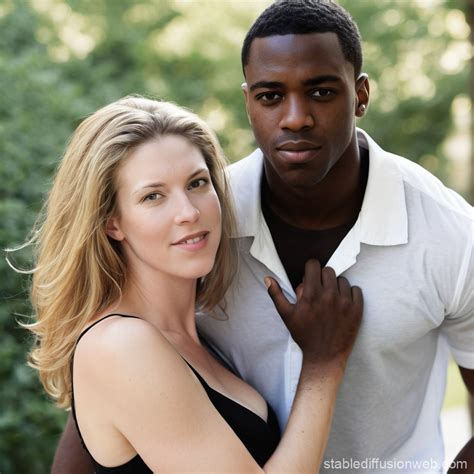 Interracial Couple - White Woman and Black Man | Stable Diffusion Online