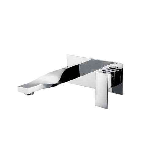 WALL MOUNT BASIN MIXER W/BRAIDED PIPES - ACQUAVIVA - ( BLACK CHROME ...