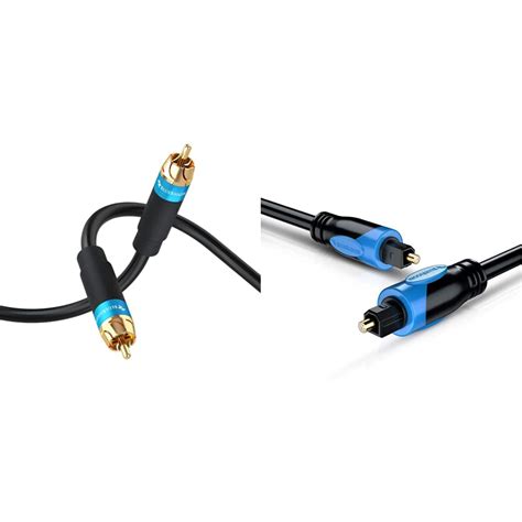 BlueRigger Audio RCA Cable with Gold Plated connectors (1 RCA Subwoofer ...
