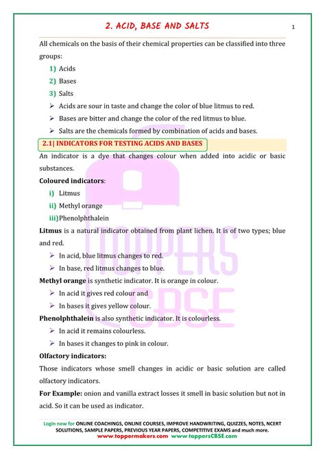 Class 10 Science Chapter 2 Notes 的图像结果