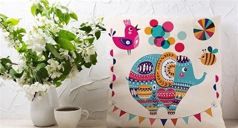 Buy STITCHNEST Cotton 180TC Cushion Cover, 12 X 18 Inches, Blue, Set of ...