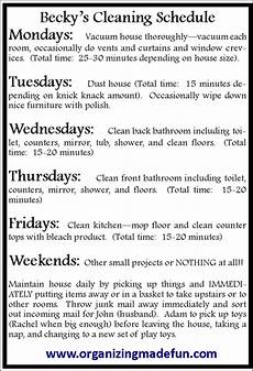Keeping The House Clean Every Week A Schedule by Happiness Is Organisingmadefun How To Your Keeping The House Clean Every Week A Schedule
