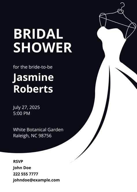 Printable Bridal Shower Blank Templates Bridal Shower Invite Template