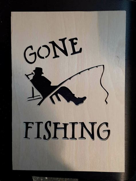 Printable Gone Fishing Sign