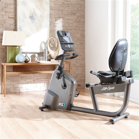 Life Fitness RS3 Lifecycle Step Through Recumbent Exercise Bike with GO ...