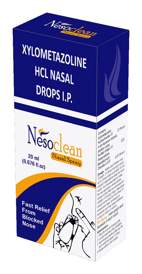NESOCLEAN, Xylometazoline Nasal Spray, Xylometazoline Nasal Drop, Nasal ...