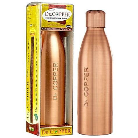 Buy Dr.Copper Water Bottle With New Stylish & Advanced Leak Proof Cap ...