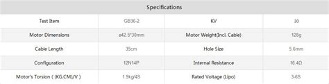 Tiger Gimbal Motor GB36-2 31KV Tiger Gimbal Motor GB36-2 31KV [RKI-3514 ...