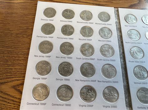 Lot - Complete Book of Washington Quarters State Collection 1999-2003 ...