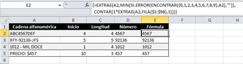 Image result for Formula Extraer En Excel