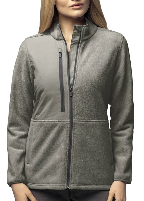 WonderWink Slate Micro-Fleece Zip Jacket | Scrubs & Beyond | Scrubs ...