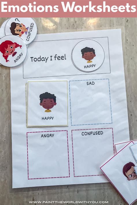 Feeling Worksheet 的图像结果