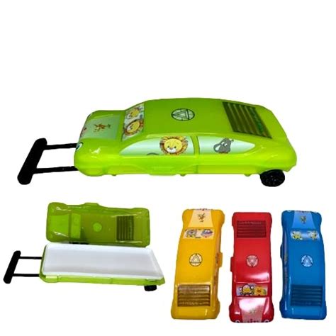 AK Store Car Shape Pencil Box with Moving Tyres Multi-Functional ...