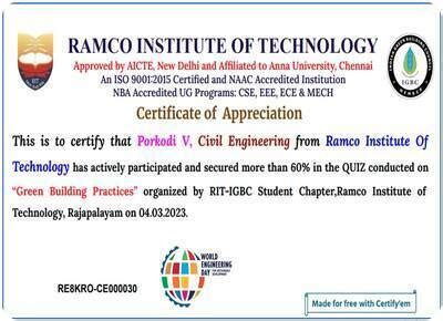 Ramco Institute of Technology North Venganallur Village, Rajapalayam ...