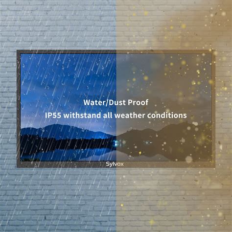 Buy SYLVOX 55-Inch Outdoor TV, Smart TV Waterproof 4K LED Outdoor ...