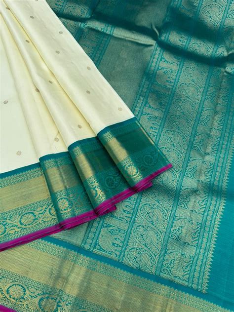 Colours of Navarathri 2025 on Kanchivarams - gorgeous gorgeous white a ...