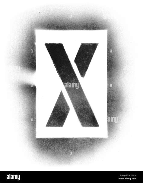Stencil letters in spray paint Stock Photo - Alamy