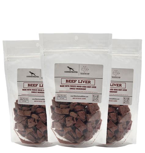 Canine Athletes X The Raw Butcher Freeze-Dried Beef Liver Dog Treats