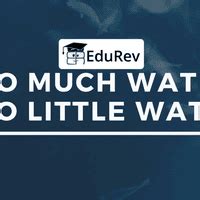 PPT: Too Much Water, Too Little Water - EVS for Class 4 PDF Download
