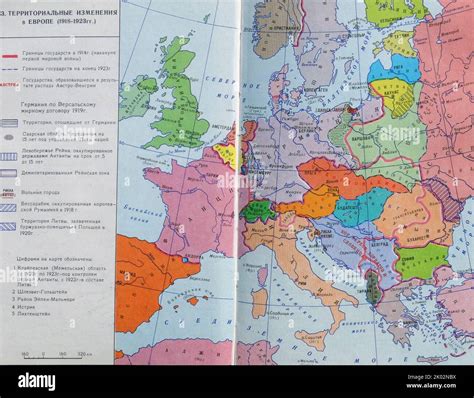 Map of europe after wwi hi-res stock photography and images - Alamy