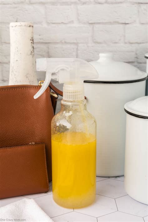 DIY Leather Cleaner - One Crazy Mom