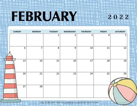 Printable February 2022 Calendar: 11 Styles, Free Download!