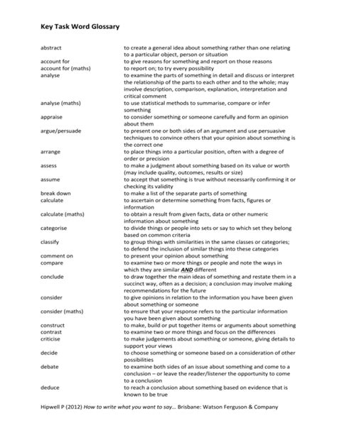 Image result for Key Word Task