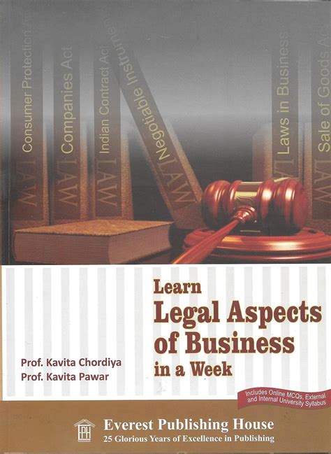 Learn Legal Aspects Of Business In A Week : Prof.Kavita Chordiya / Prof ...